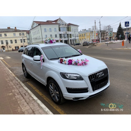 Свадебные украшения на авто "Цветочная тропа"
