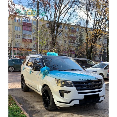 Свадебные украшения на авто "Смурфики №2"